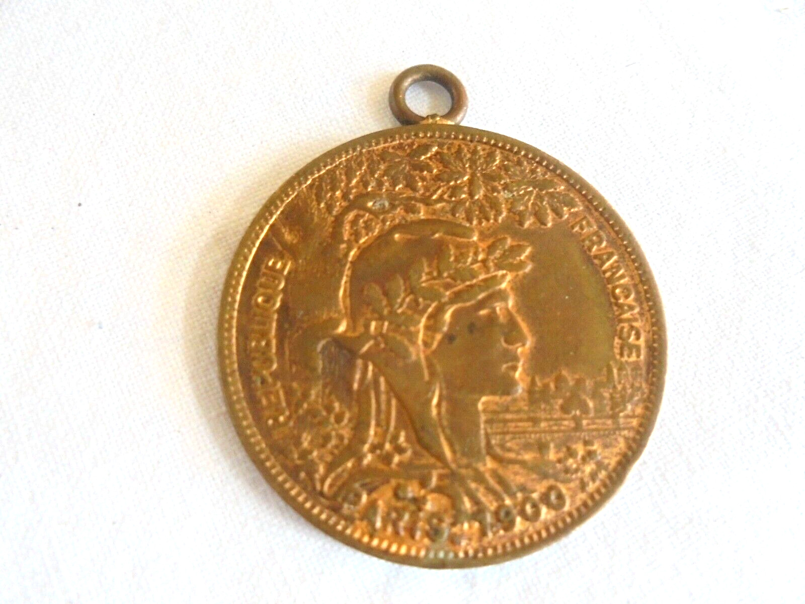 Vintage Syracuse Chilled Plow Co NY 1900 France Worlds Fair Gold Medal Watch Fob