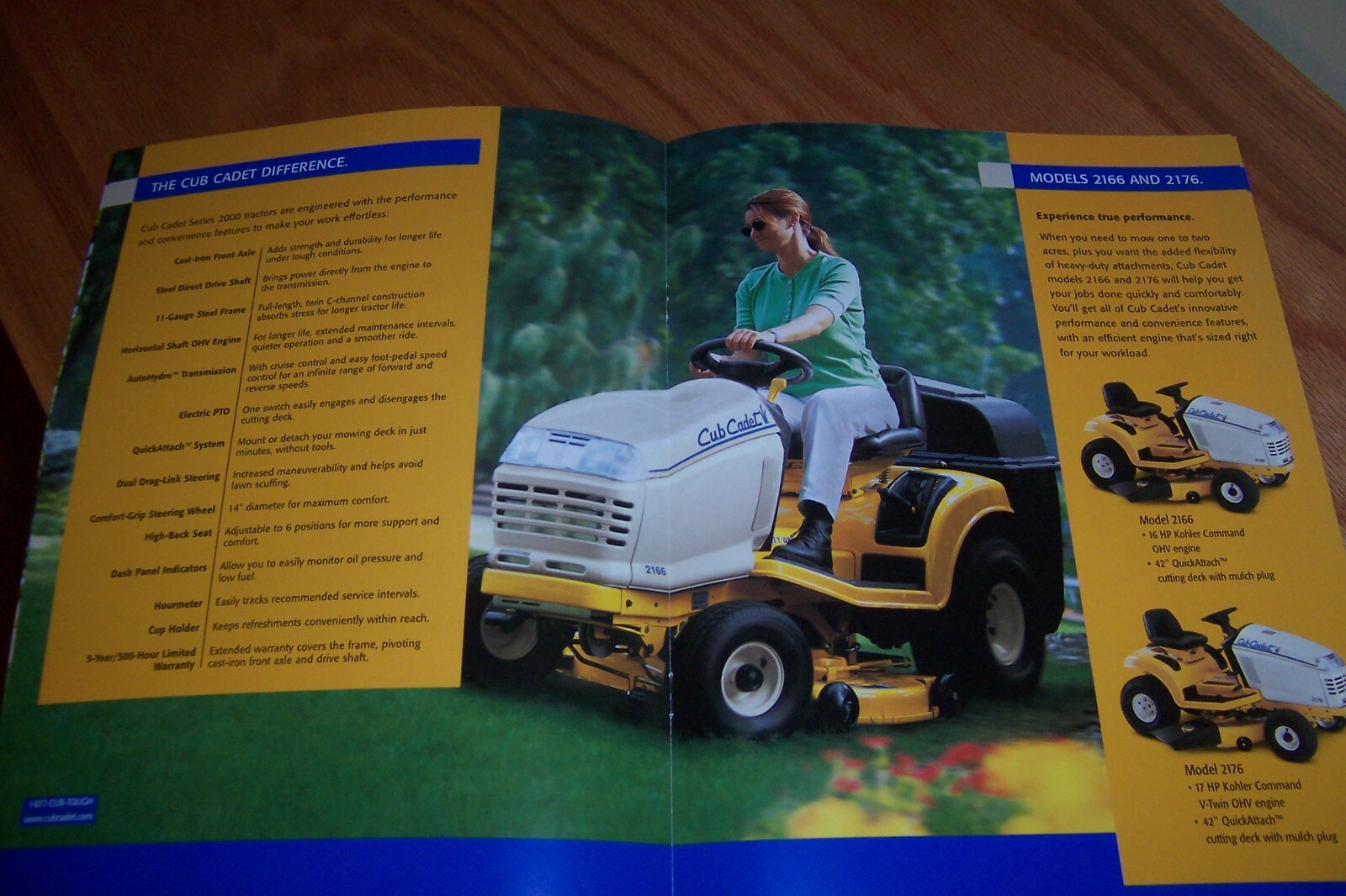 2001 CUB CADET 2000 Series tractor LITERATURE #773-2218