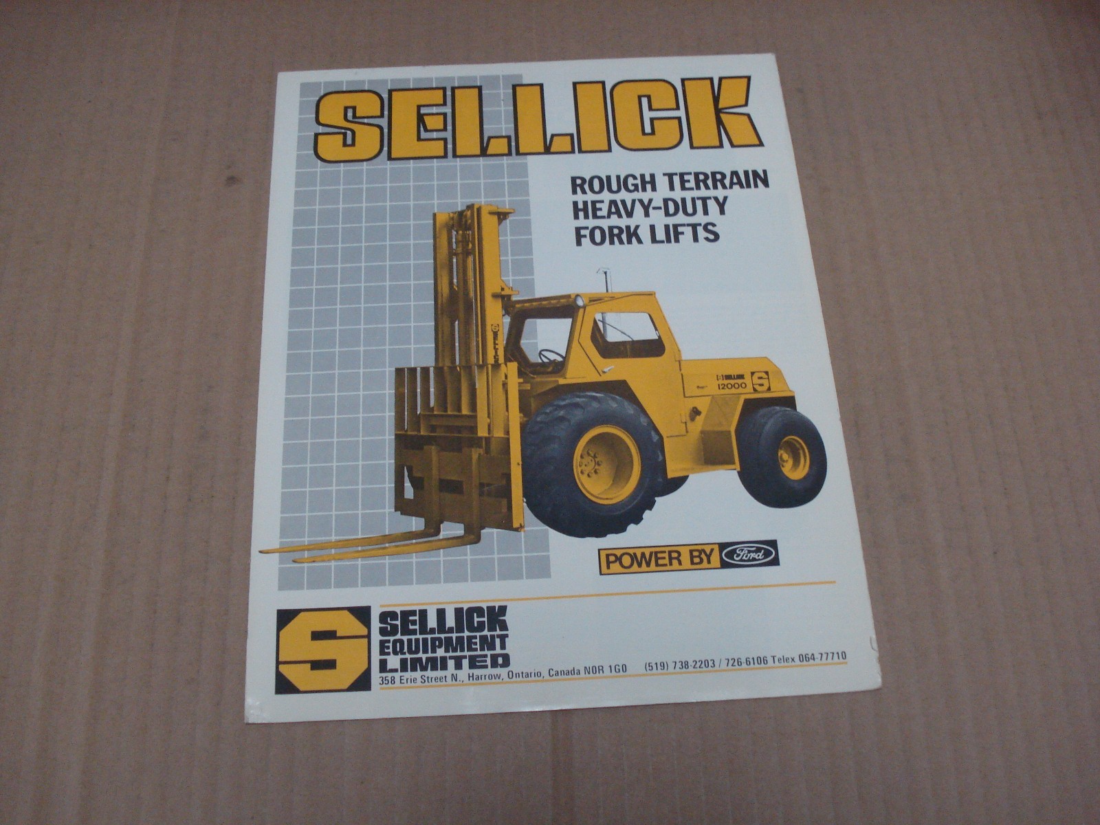 Sellick Rough Terrain Heavy-Duty Fork Lifts Brochure