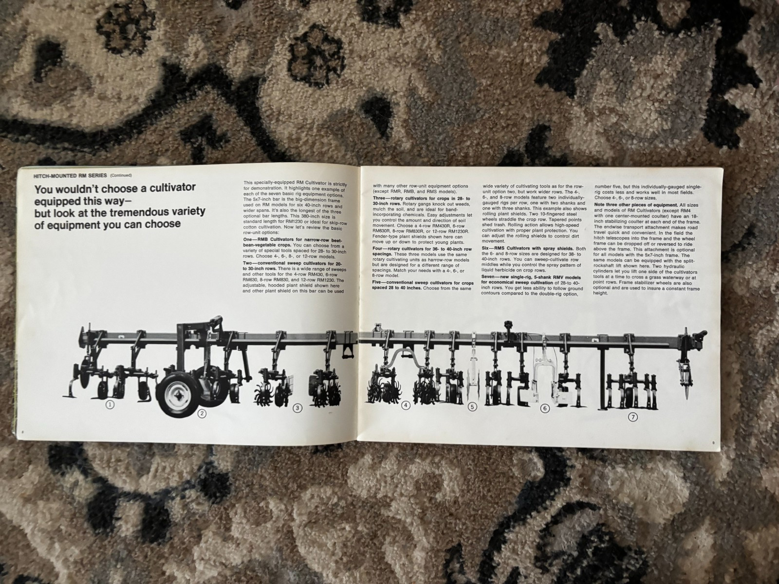 John Deere Row Crop Cultivating Equipment for 1971 Brochure DCPA26