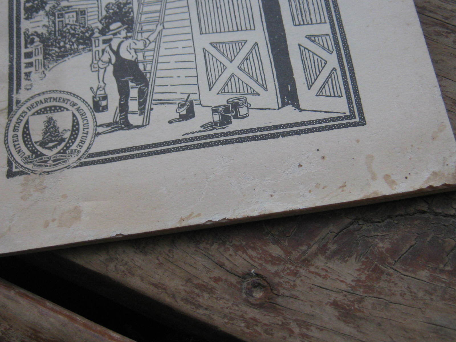 1925 US Dep&rsquo;t of Agriculture Farmer&rsquo;s Bulletin No.1452 Painting On The Farm