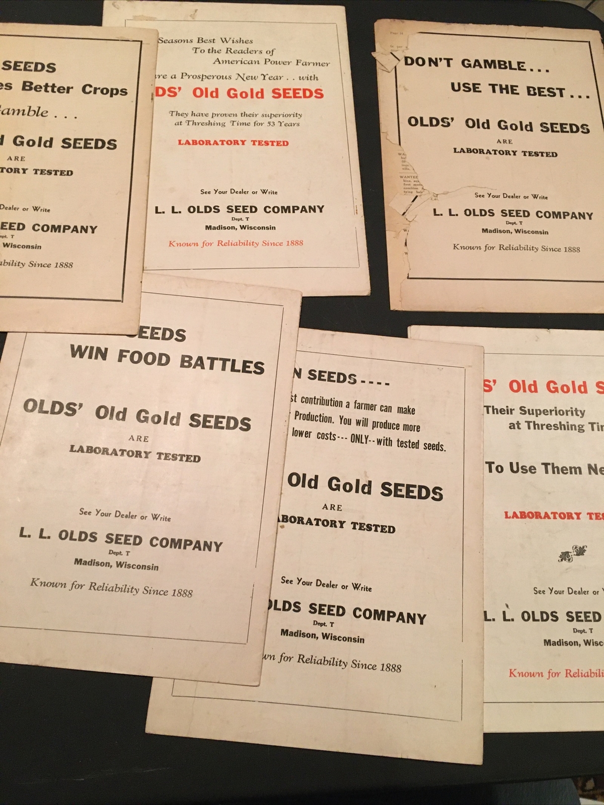 (6) 1941-43 American Power Farmer Magazines Tractor WW2 Bonds Madison Wisconsin