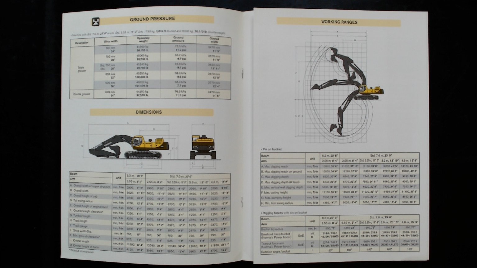 Volvo EC460 Excavator Brochure Vintage Agriculture Equipment