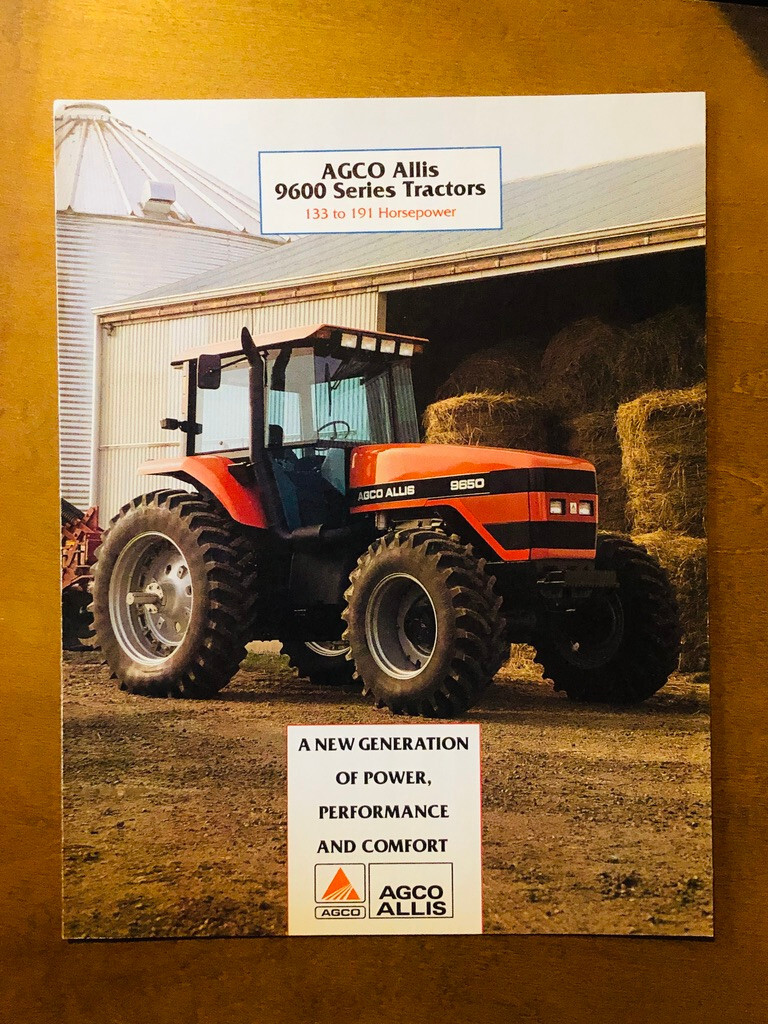 AGCO ALLIS 9600 Series 133 to 191 HP Tractors Specs Sales Brochure – Mint
