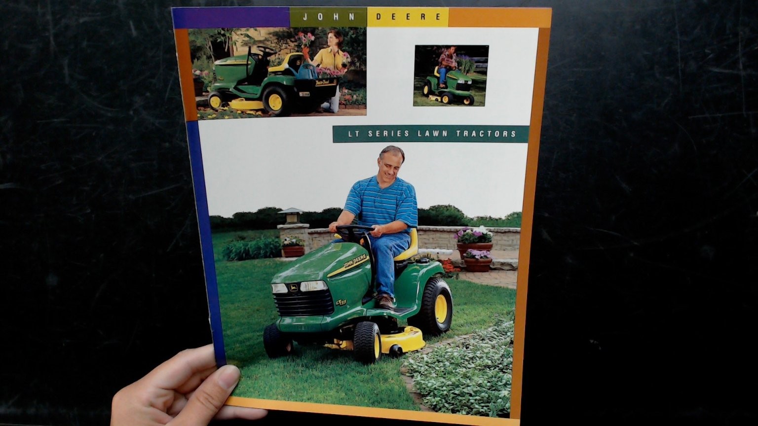 John Deere LT Series Lawn Tractors Brochure Vintage Agriculture Flyer