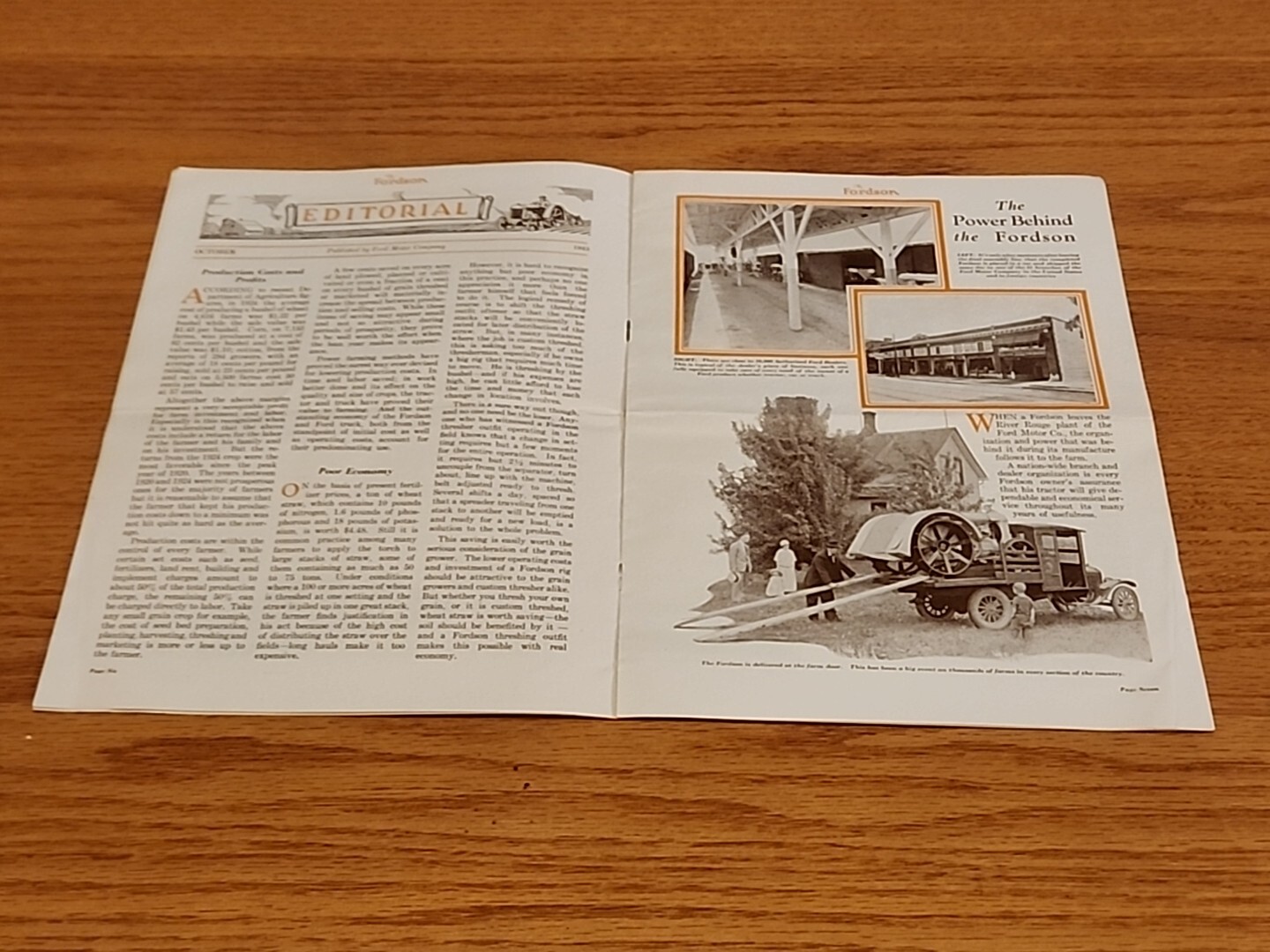 The Fordson Magazine October 1925 Vintage Original
