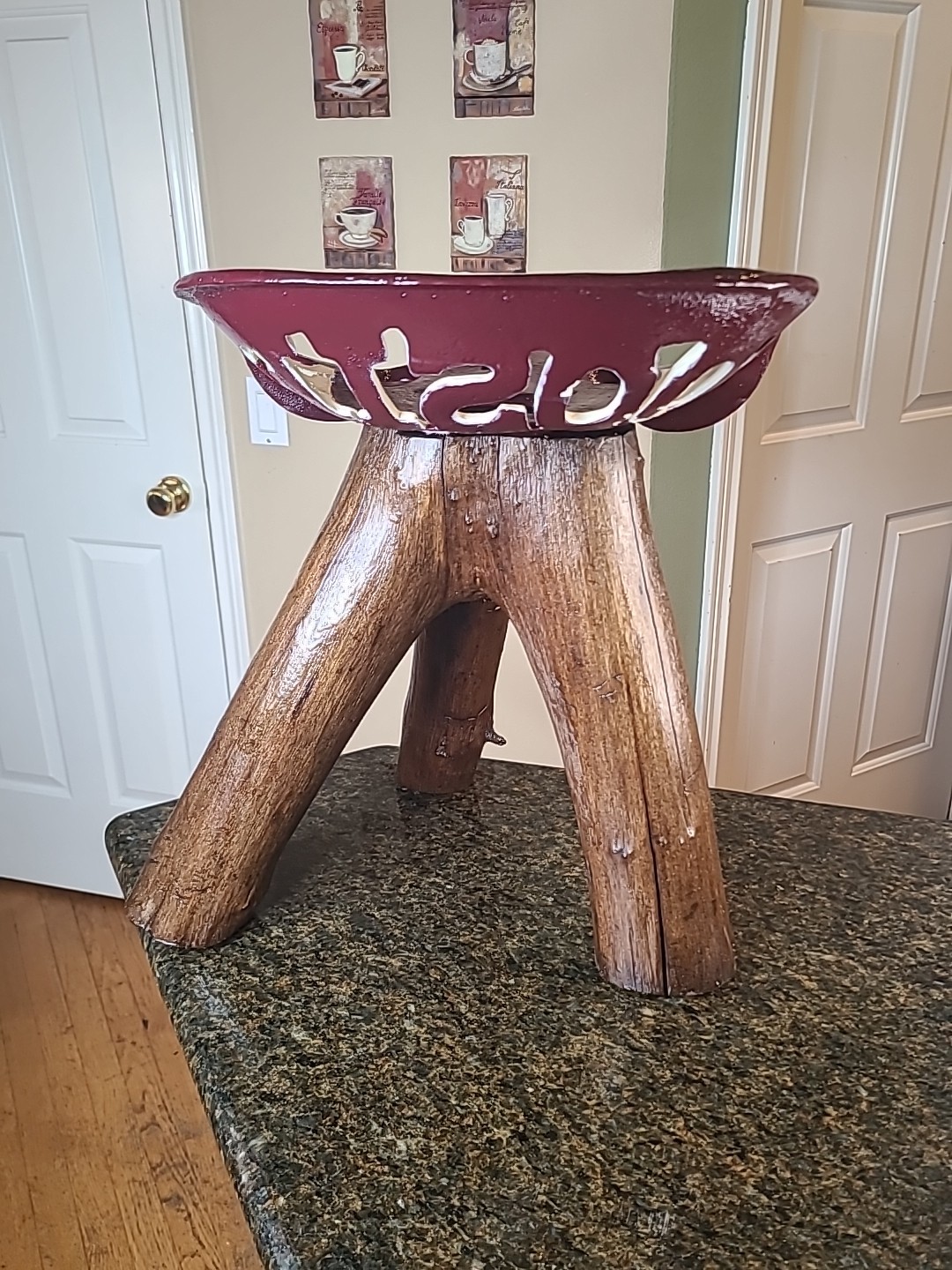 HOOSIER Cast Iron Tractor Seat Custom Made STOOL One Of A Kind IU Colors