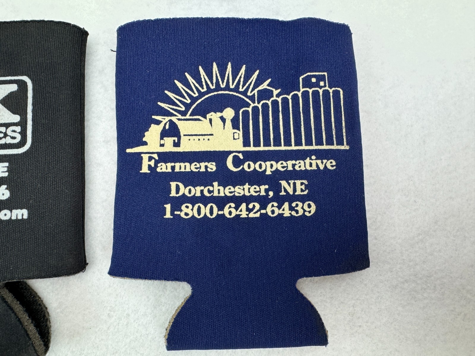 Vintage Koozie Coozie Drink Can Holder Farm Agriculture Advertising Lot of 5