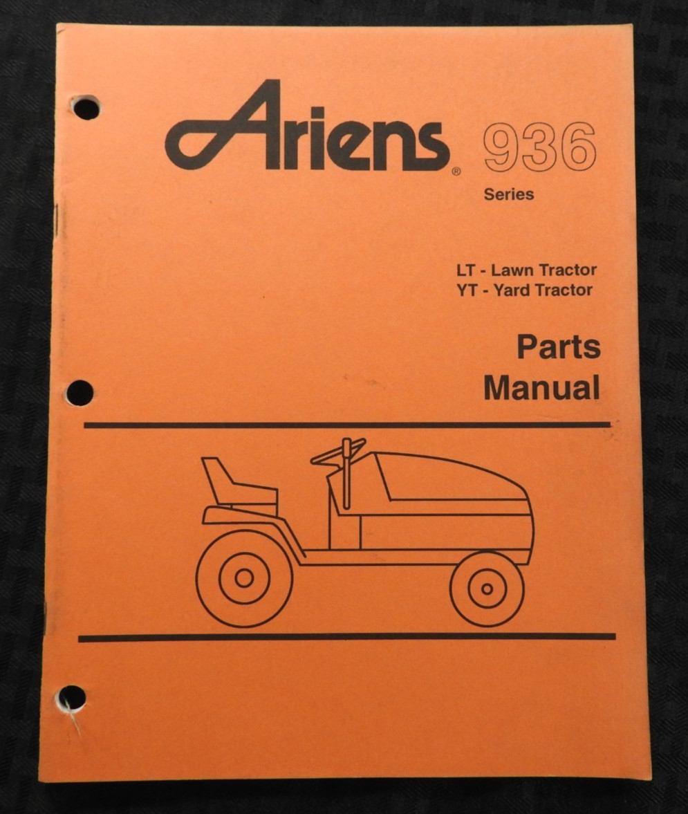 GENUINE ARIENS LT 1232 1440 YT 1340 1540 Lawn Tractor Parts Catalog Manual 1994