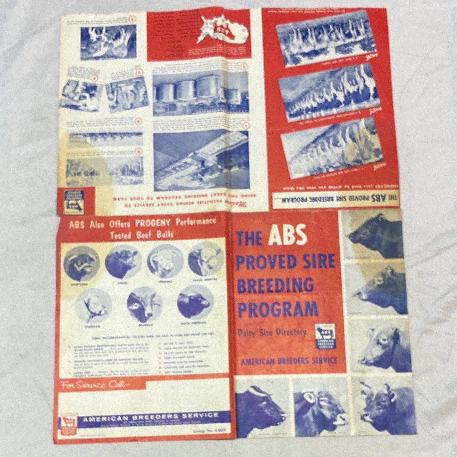 American Breeders Service (ABS) 1959 Proved Sire Breeding Program Brochure