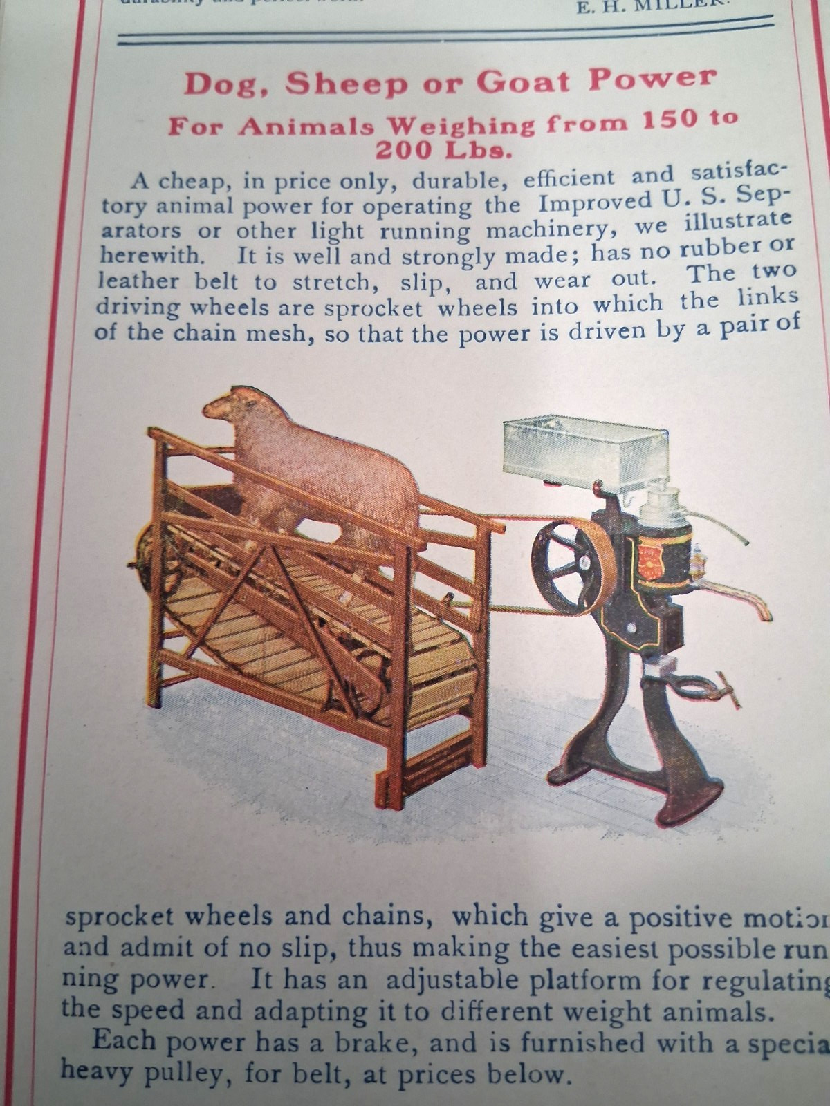 1906 U.S. Cream Separator Catalog Vermont Farm Machine Dairy Bellows Falls color