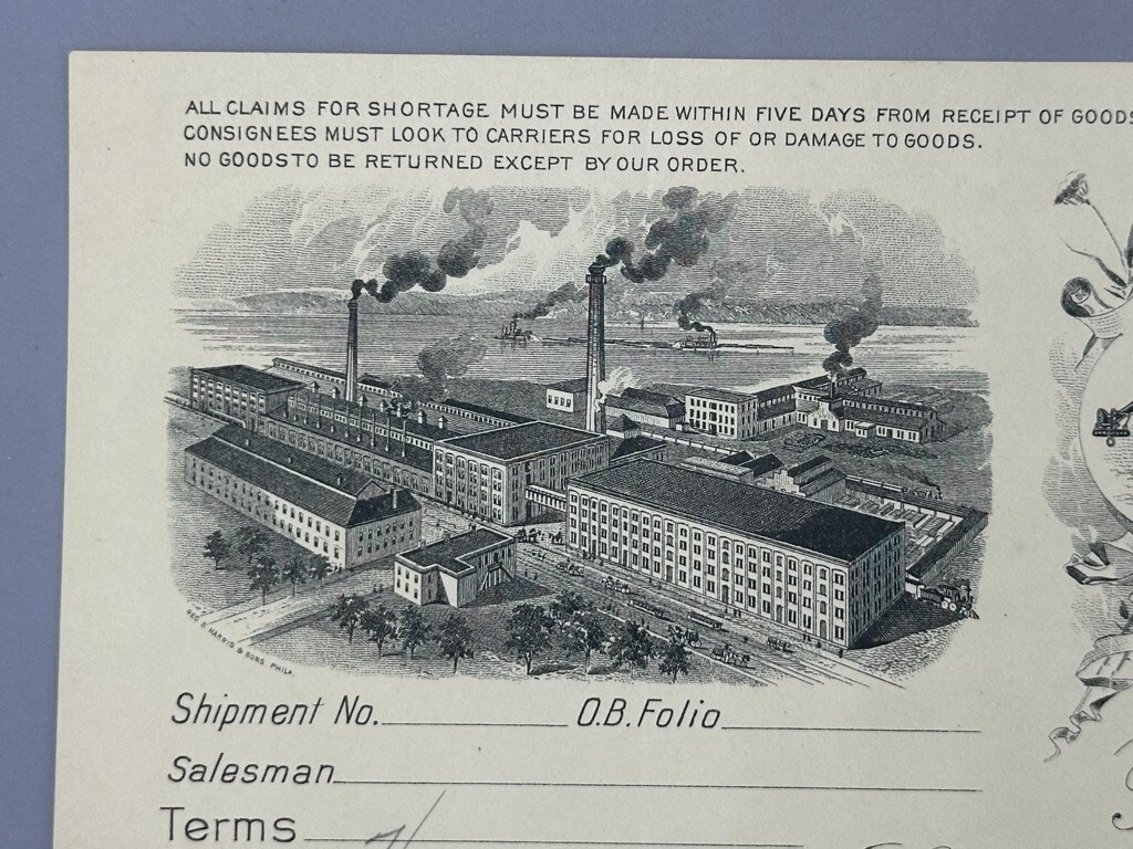 1898 ROCK ISLAND PLOW Billhead FARM Advertising Illinois