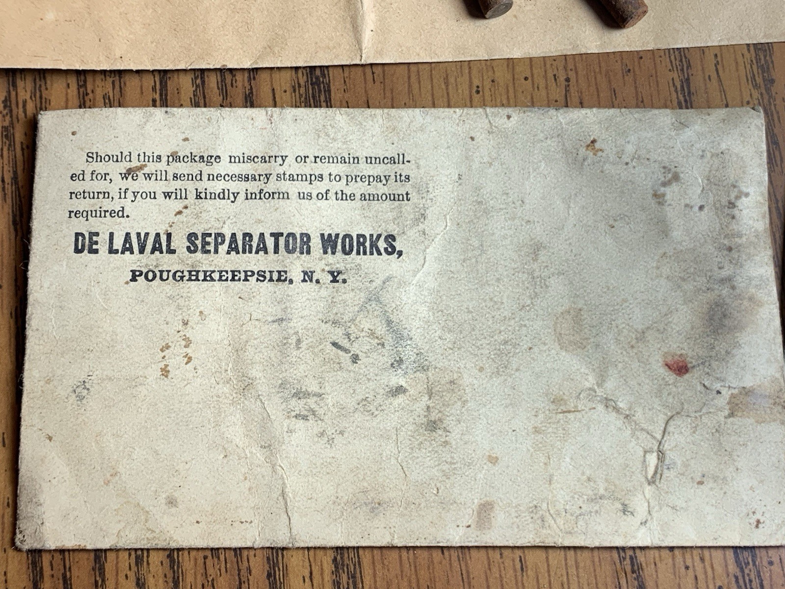 Vintage De Larval Cream Separator Steel Points, Packing, Advertisement Papers