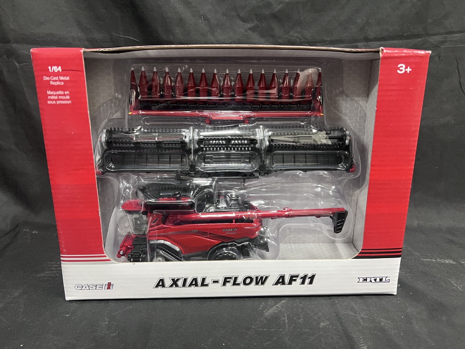 CASE IH AXIAL-FLOW AF11 1/64 DIE-CAST METAL REPLICA ZFN44408 WITH BOTH HEADS