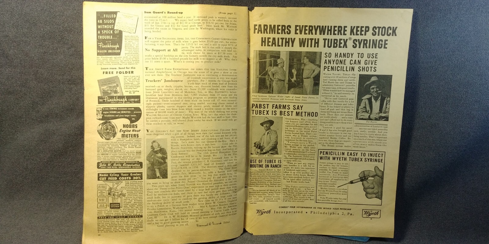 3 AG Booklet 1946 Hereford Sale Quinter Kansas 1948 Oakley Breeders Gazette 1951
