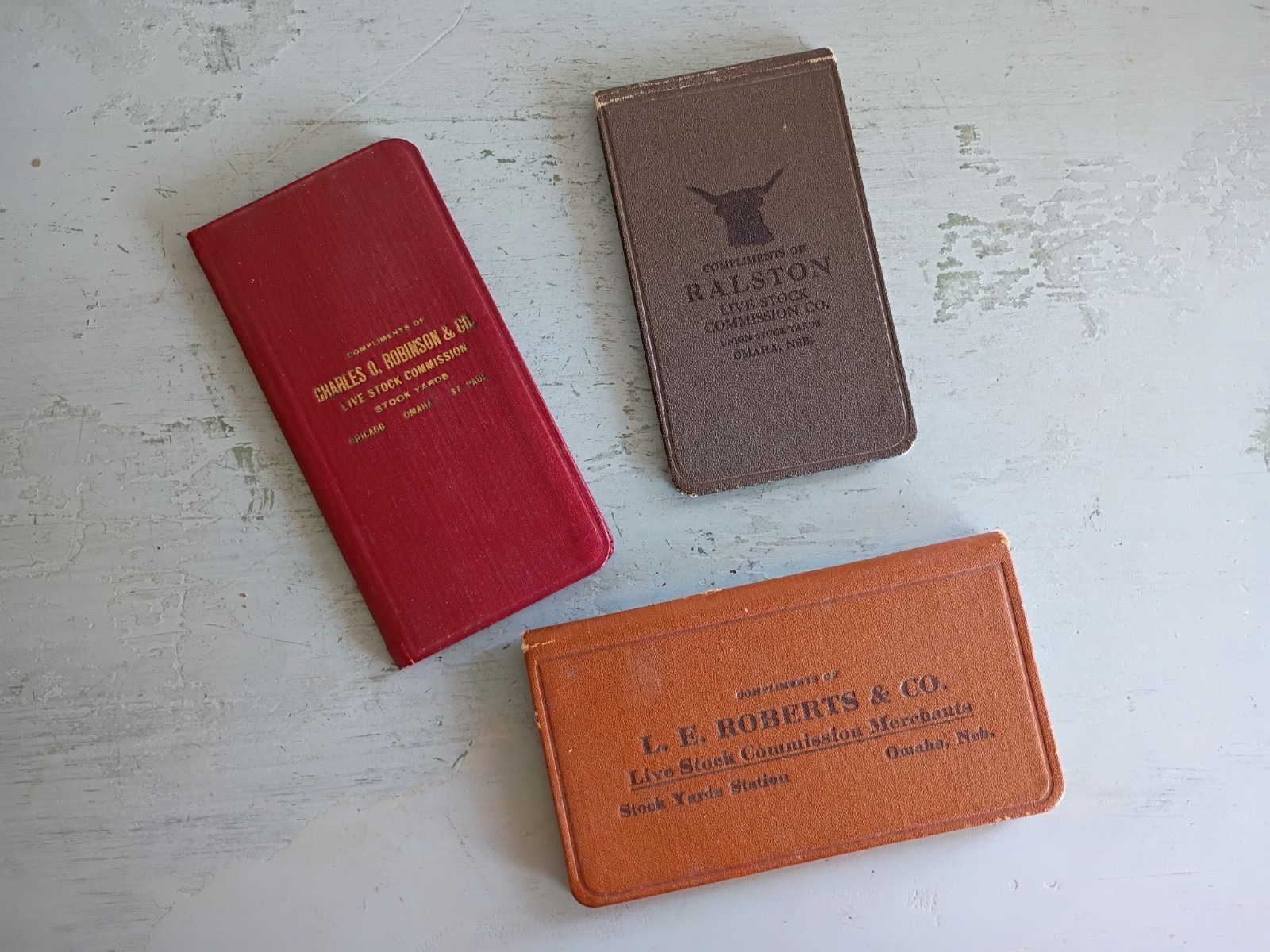 Vintage 1920s 1930s Omaha Stock Yard Memo Books Ralston Livestock Commission