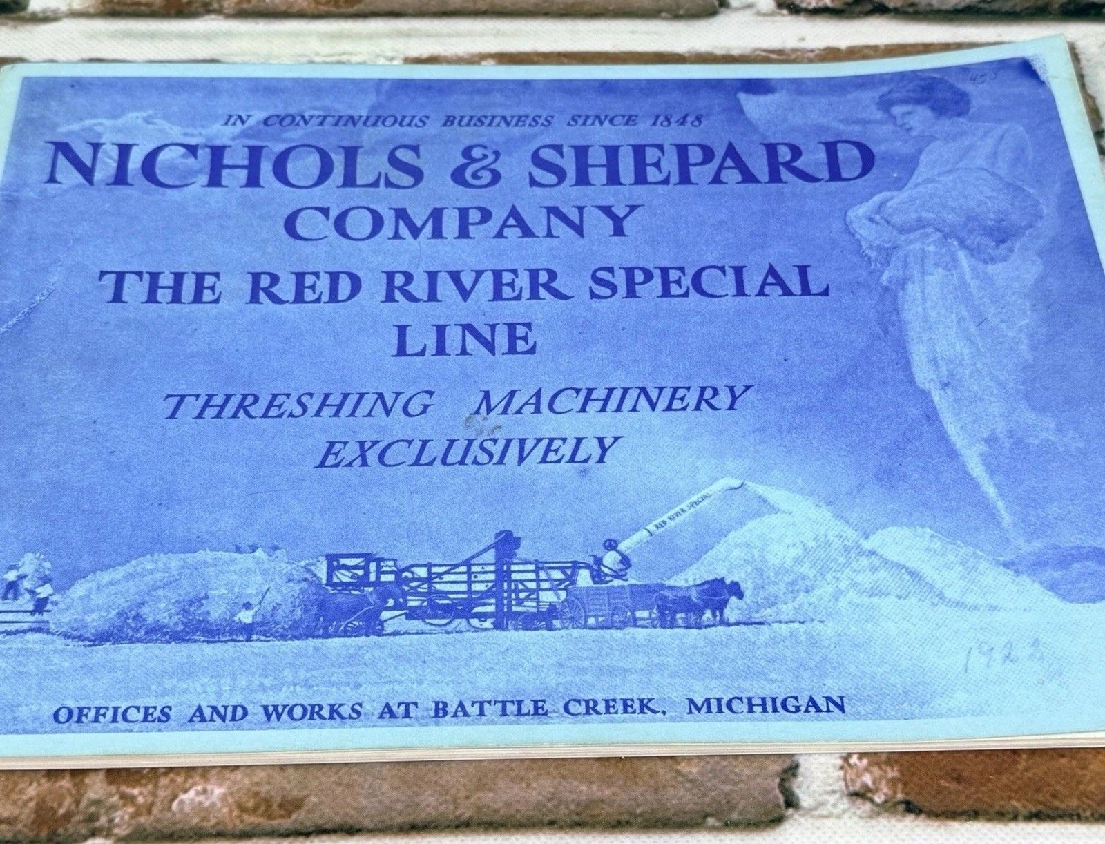 Vintage Nichols Shepard Company Red River Special Sales Brochure Battle Creek MI