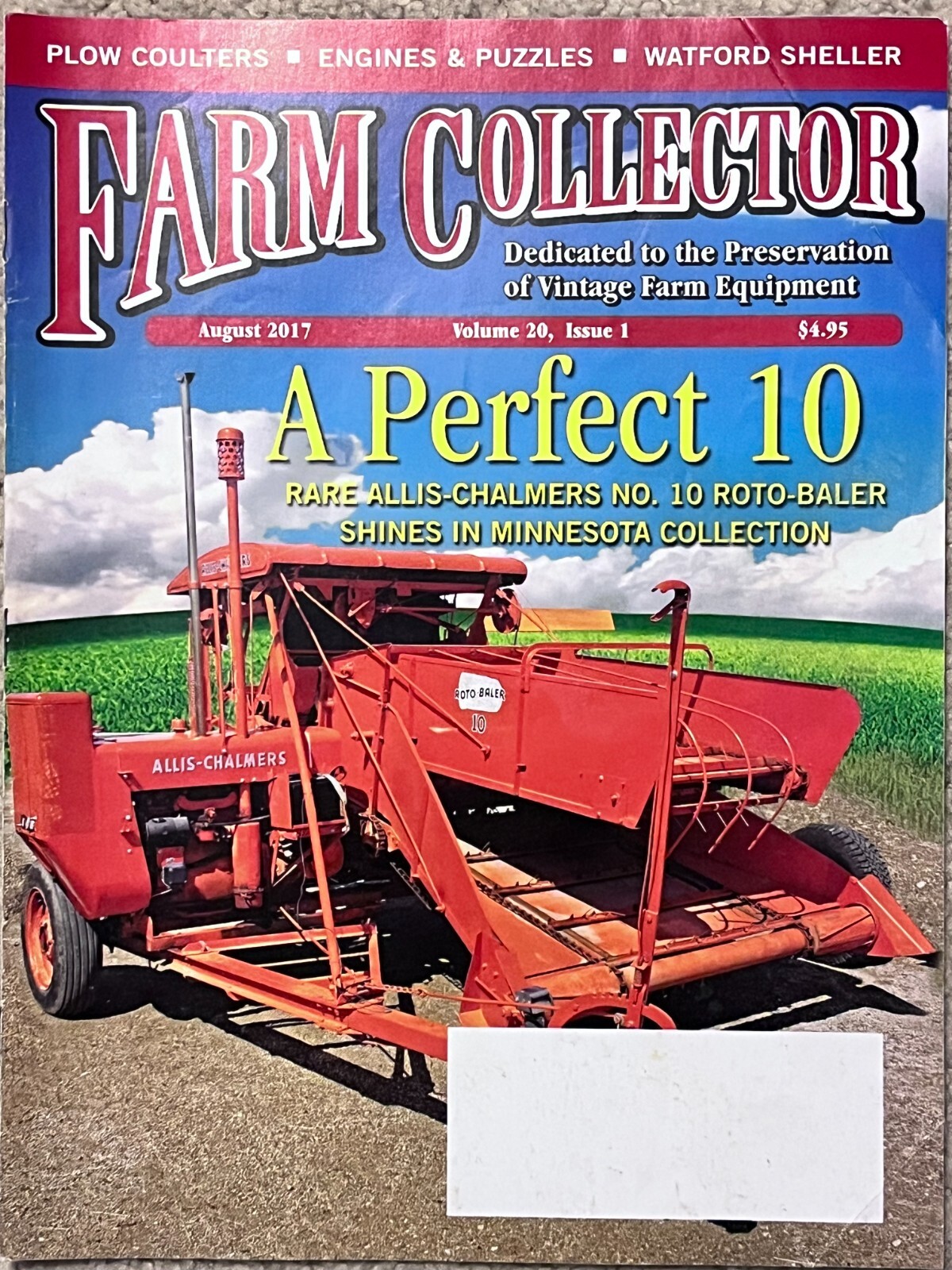 Allis Chalmers No. 10 Roto-Baler, Baldwin-Gleaner Combine, Watford Corn Sheller
