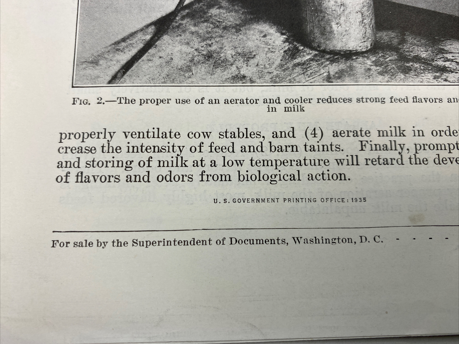 1935 USDA Farmers&rsquo; Bulletin No. 25 Preventing feed flavors in odors in milk