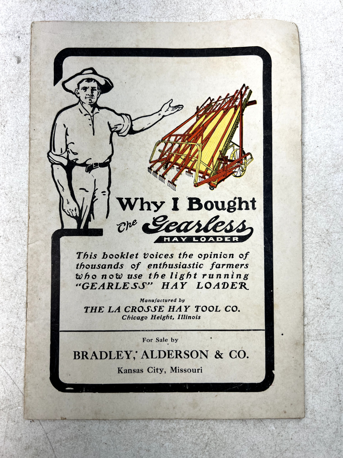 Antique Early 1900s Agriculture Implement Ads from Kansas City, Missouri