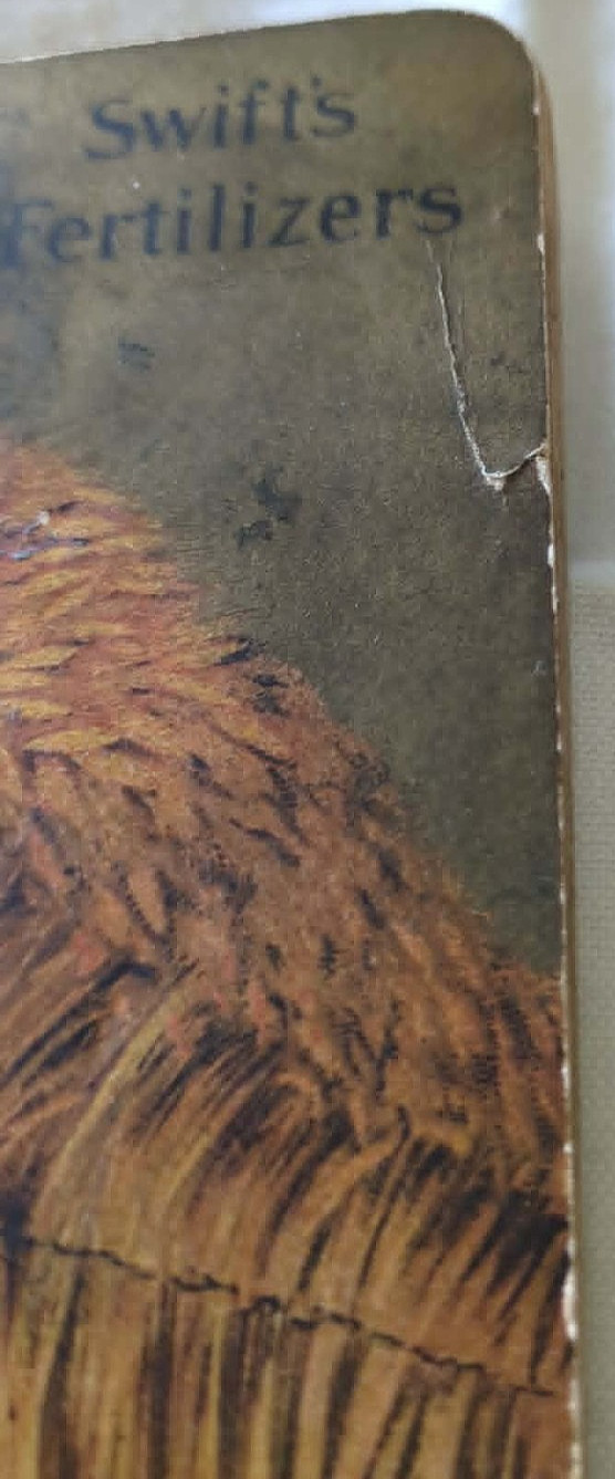 RARE 1908-1909 Swift & Company Fertilizer « Bone And Blood » Farmers Pocket Guide