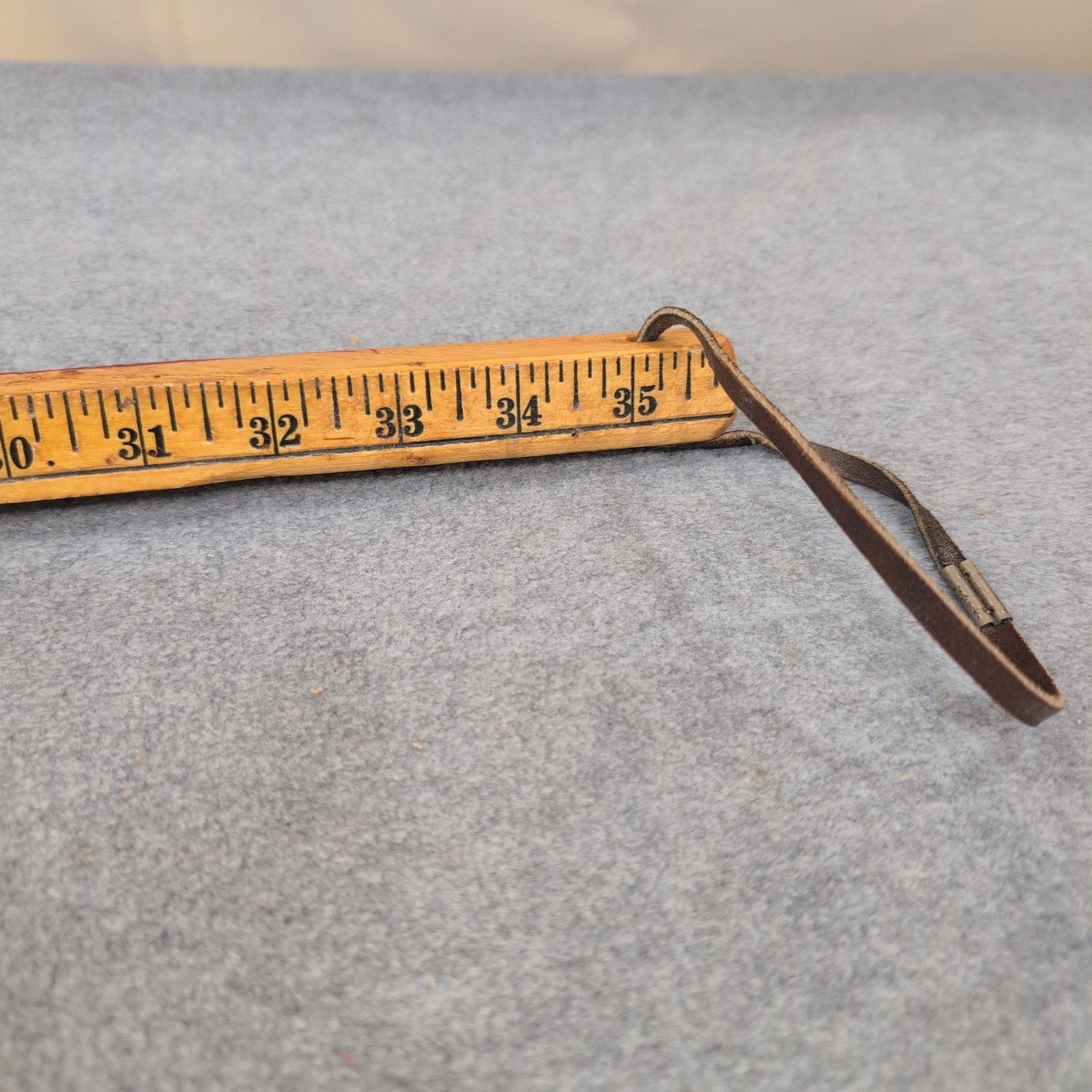 Vintage Joe Money Machinery Co Inc Alabama Advertising Wooden Yardstick Ruler
