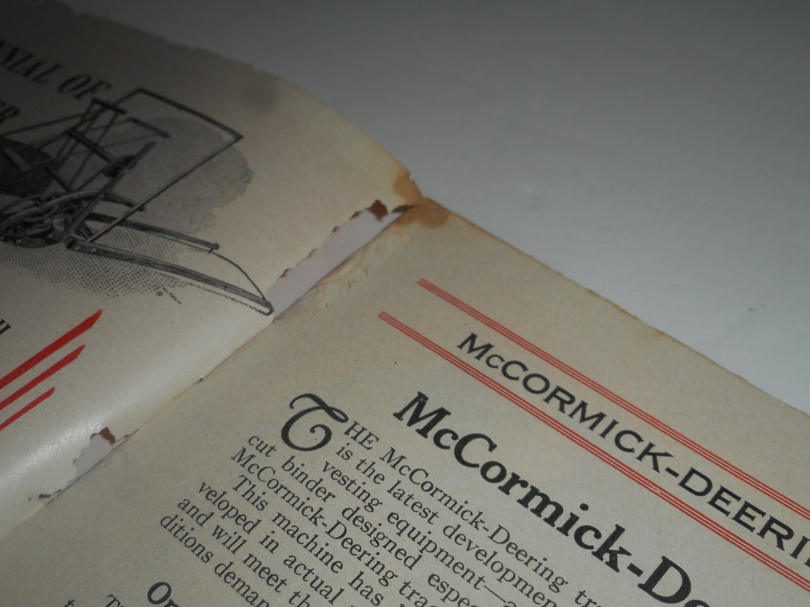 IH MCCORMIC DEERING REAPER CENTENNIAL 1831-1931 Grain Binders Sales Brochure