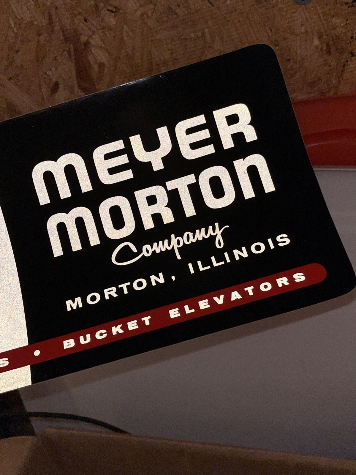 Vintage Meyer Morton Chain Bucket Elevator Dryers 12” Reflective Sticker PBB