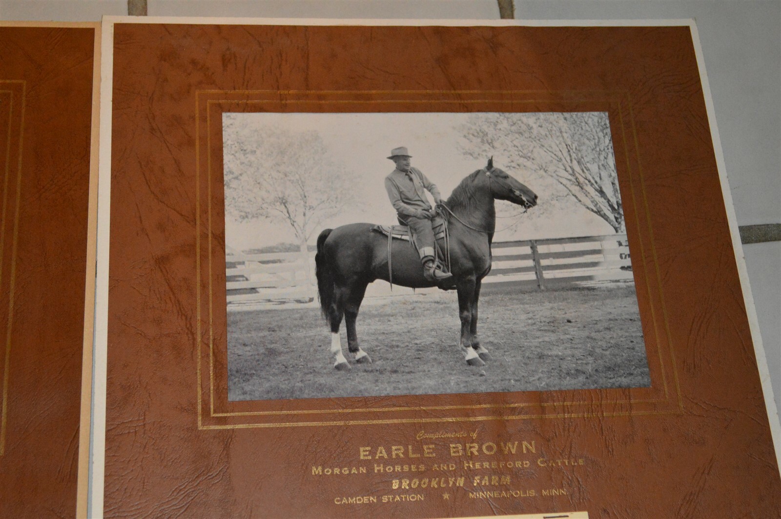 5 1946-1957 Earle Brown Calendars Camden Farms Mpls Morgan Horses