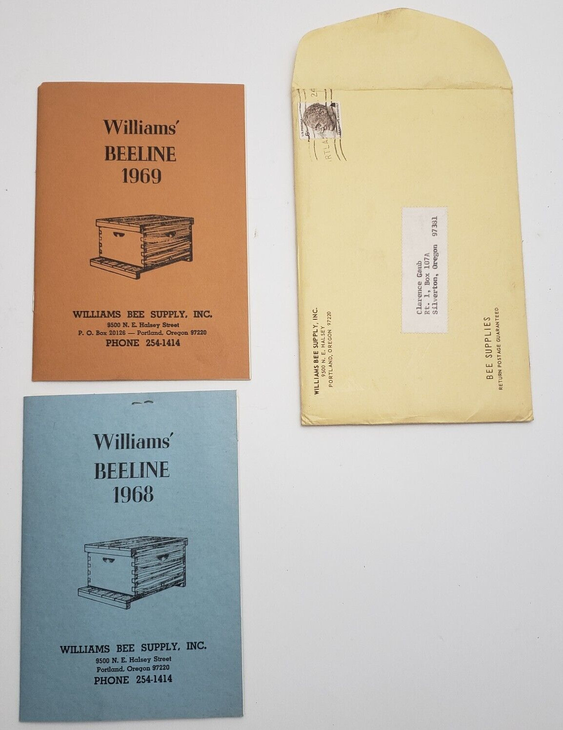 1968 Williams Beeline Catalogs Williams Bee Supply Inc Portland Oregon