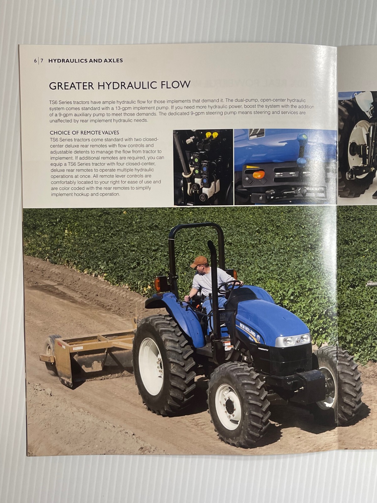 New Holland TS6 Series Tractors Sales Brochure *Showroom Book* (90 to 115 PTO)