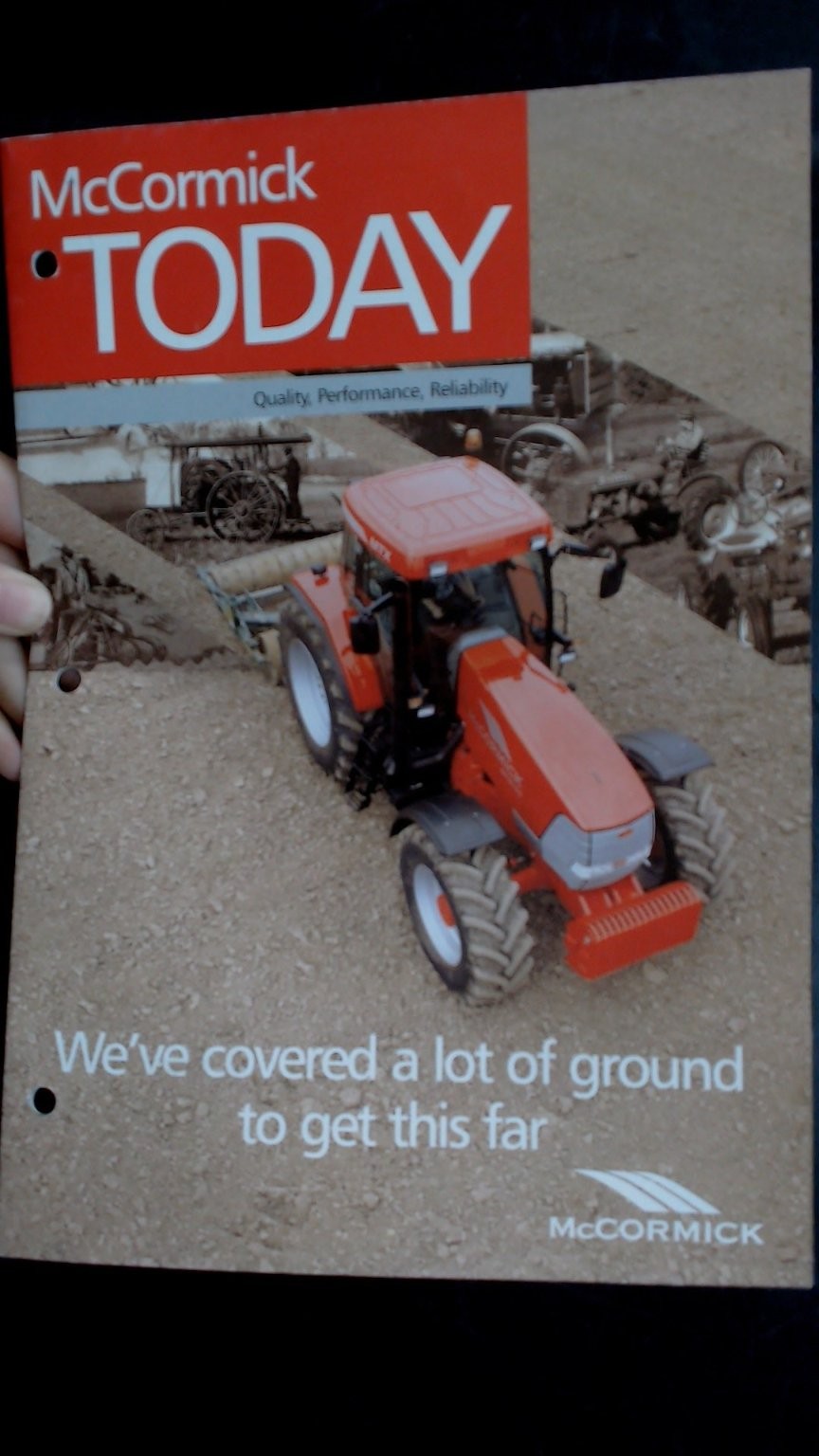 McCormick TODAY Agriculture Brochure Vintage Tractor Promotional