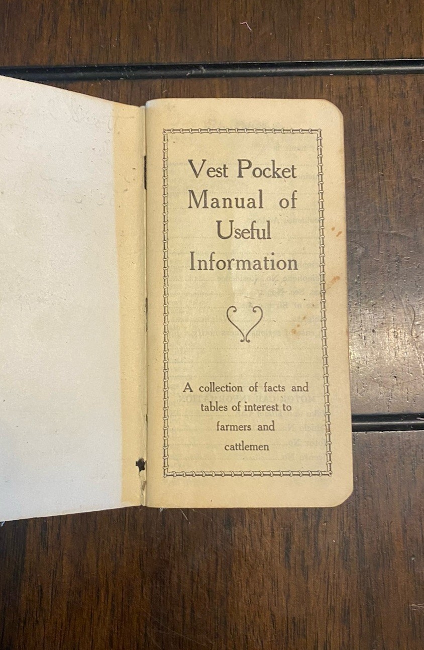 Vintage 1930s 40s Livestock /Stockman Cattle Yard Memo Books – Omaha Chicago KC