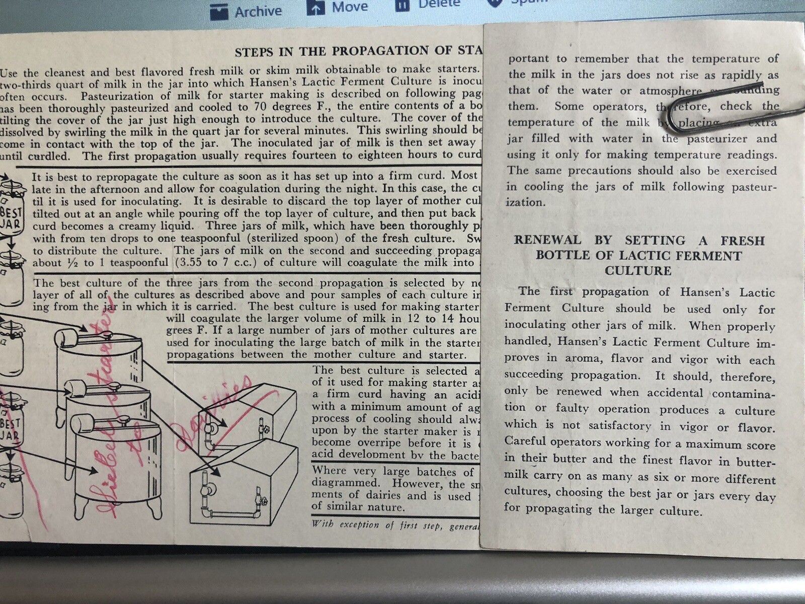 Chr. Hansen&rsquo;s Laboratories Wisconsin Dairy Lactic Ferment Culture Directions