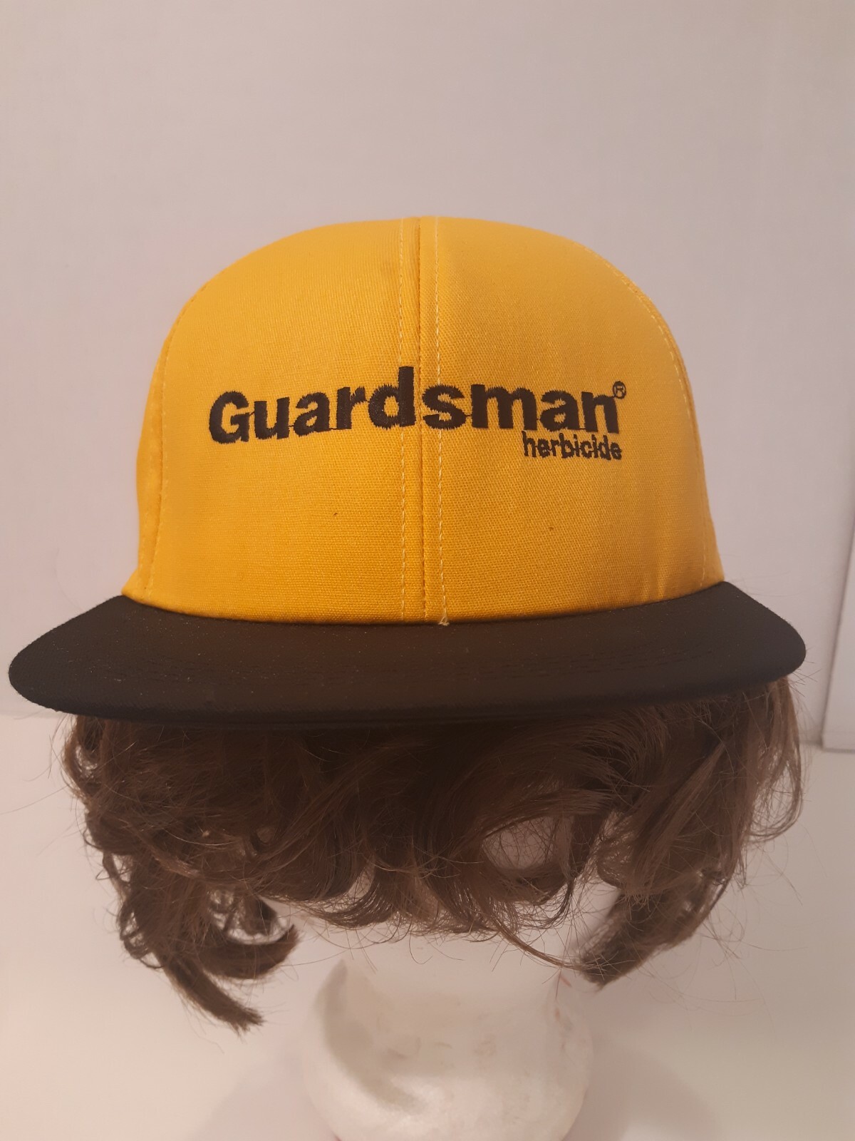 VTG BASF Guardsman Herbicide YELLOW Snapback Hat/Cap Embroidered Never Worn