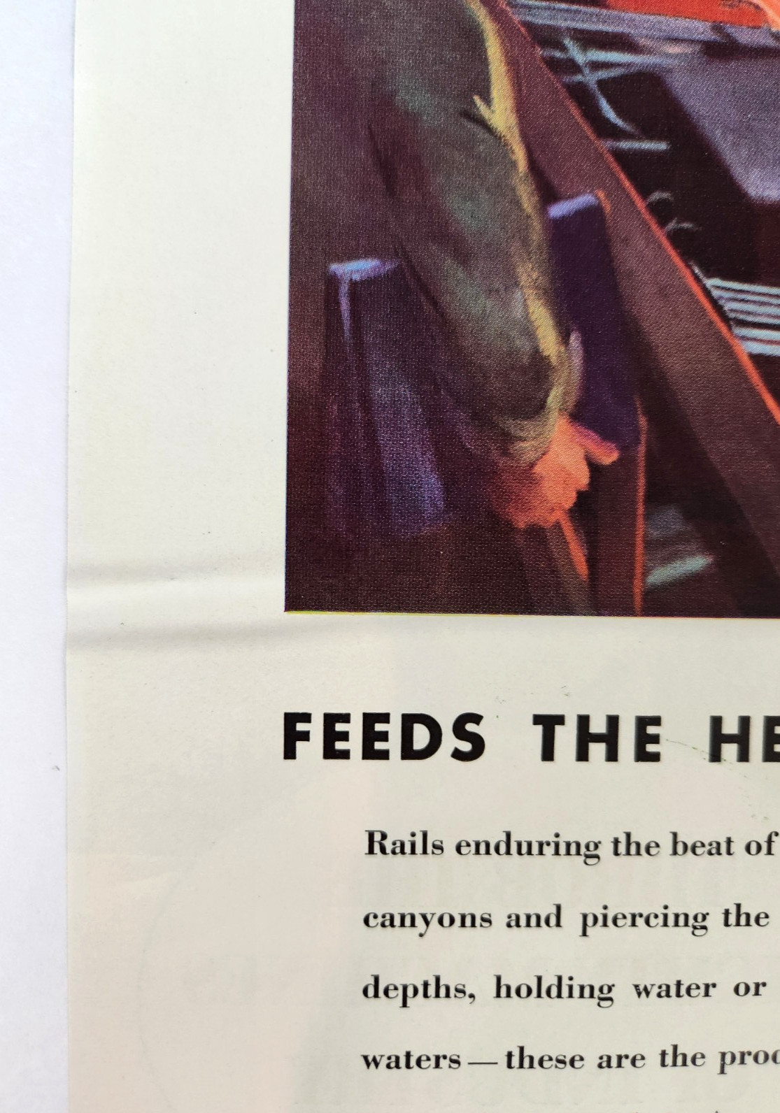 Sheet Piling Inland Steel Mill Industry Chicago IL Vtg 1935 Magazine Print Ad