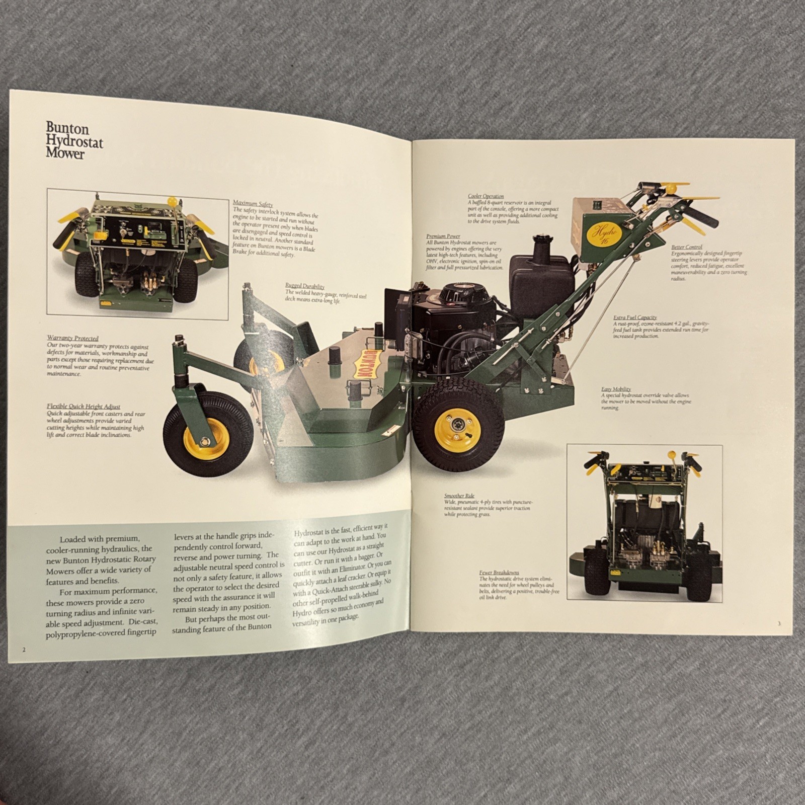 Vintage Bunton Lawn Mower Power Equipment Catalog