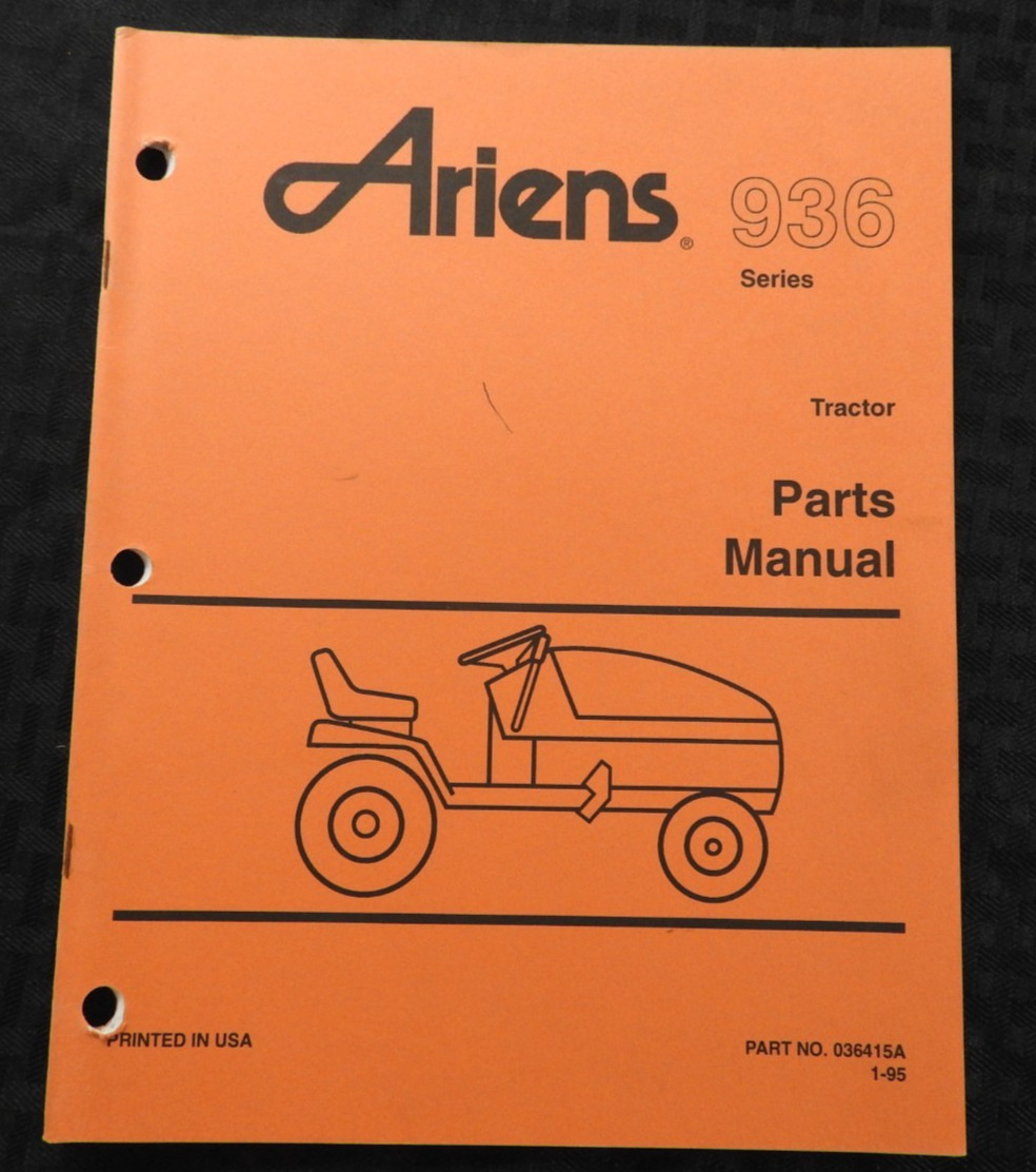 GENUINE ARIENS SIERRA 936 SERIES LAWN TRACTOR PARTS CATALOG MANUAL MINTY 1995