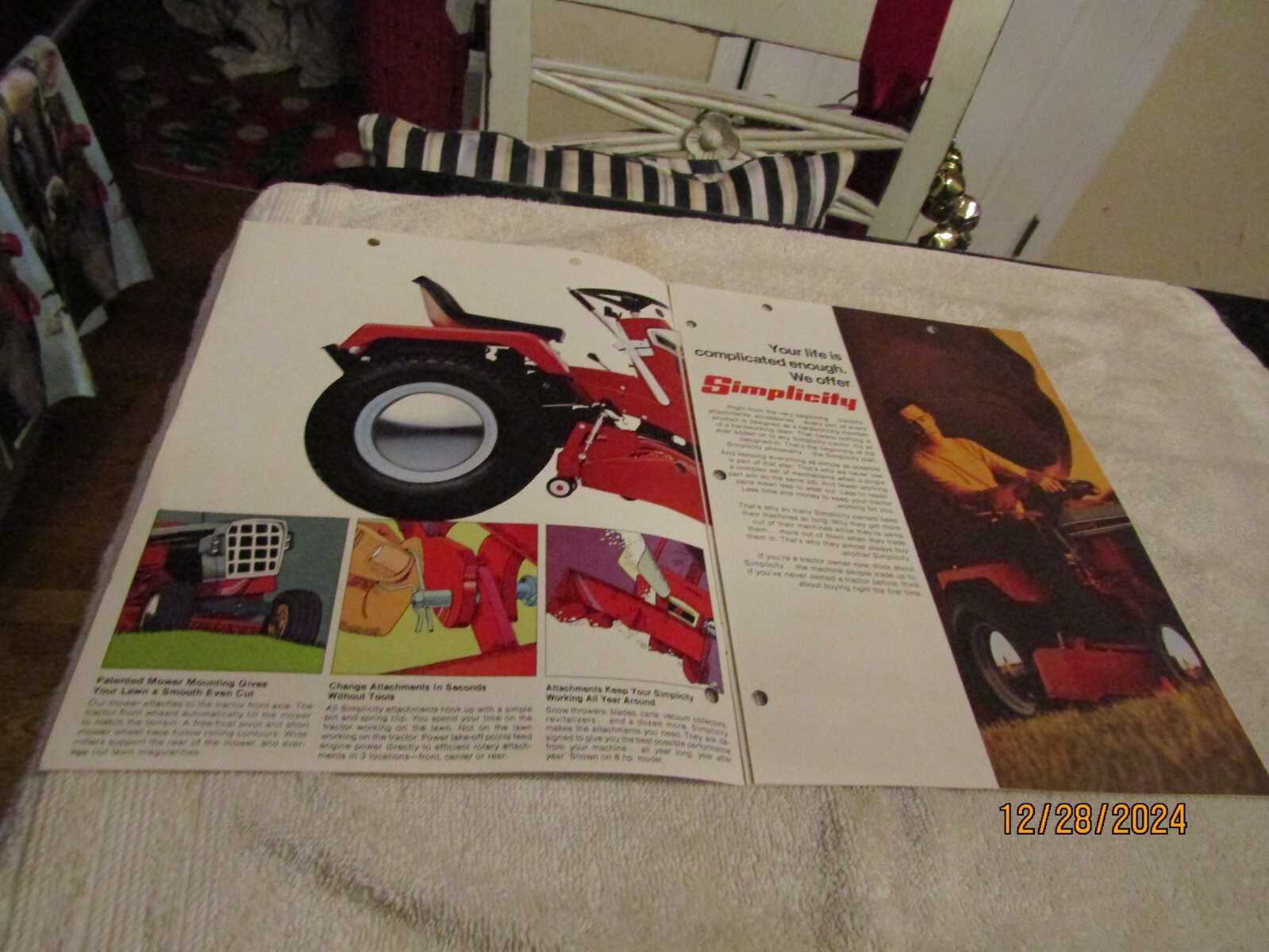 Vintage International Harvester Cadet Cub Sales Brochure Lawn & Garden Tractors