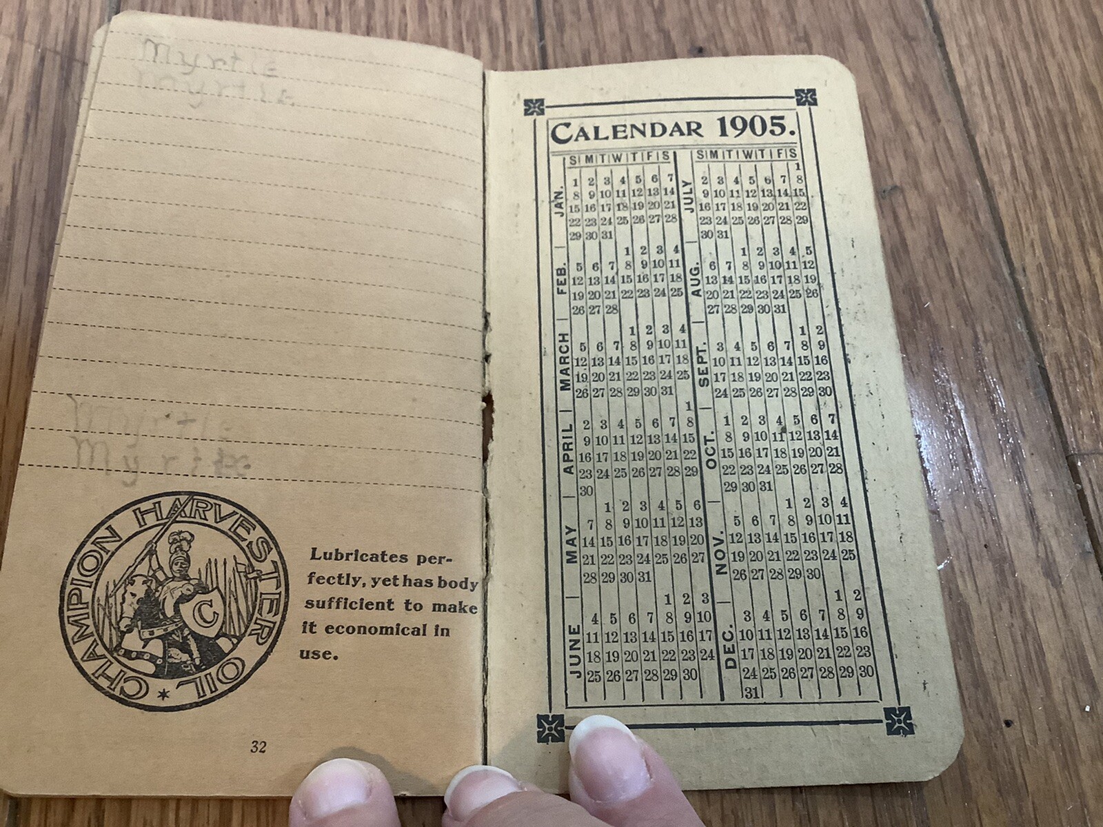 Vintage Champion Harvesters Advertising Notebook 1904