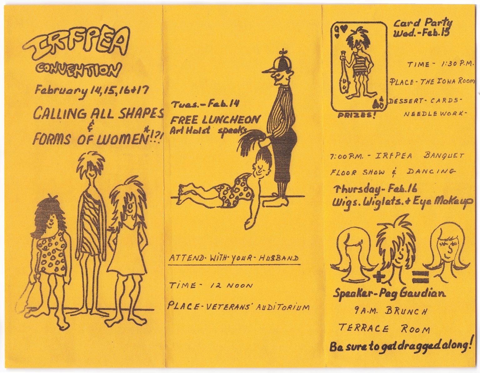 VTG 1967 Iowa Retail Farm & Power Equipment Convention Brochure VERY SEXIST