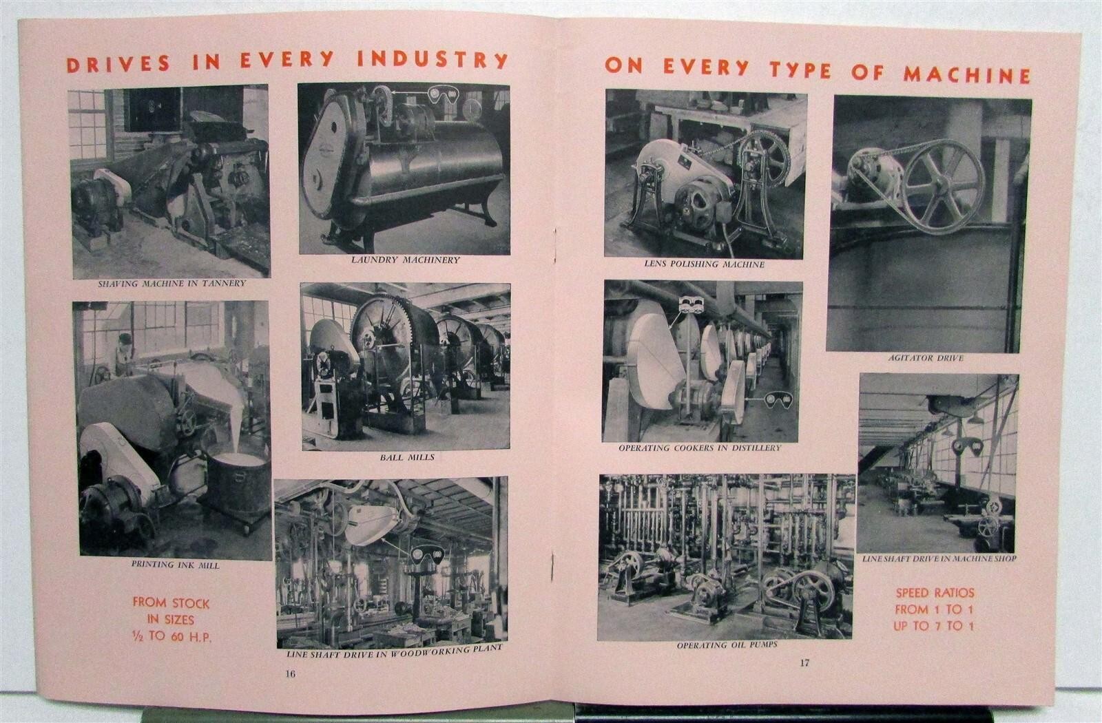 1930 Link Belt Silverstreak Silent Chain Drives Diagrams Features Specs Brochure