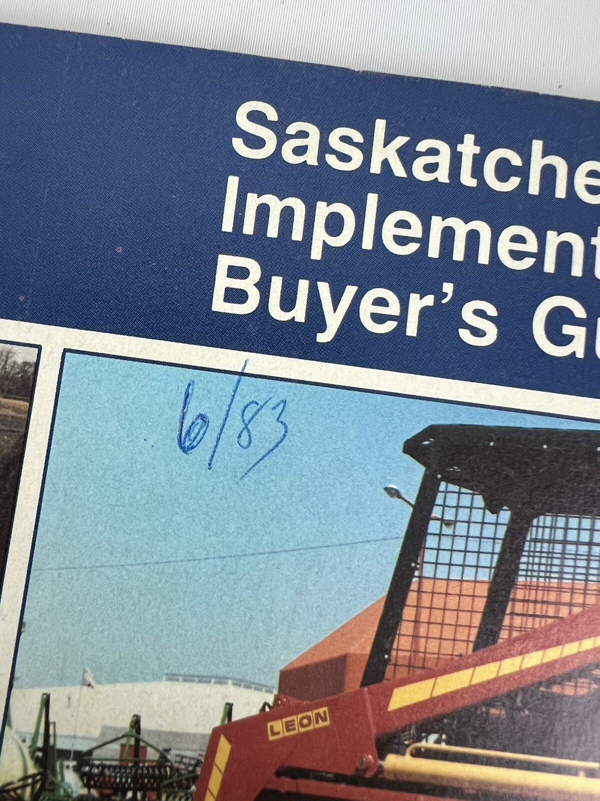 1983 Saskatchewan CANADA Implement Buyer&rsquo;s Guide Brochure Catalog AGRICULTURAL