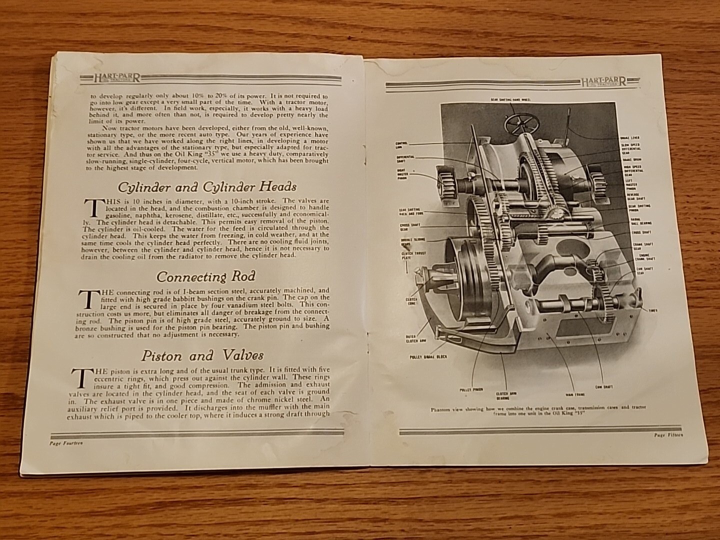 1910&rsquo;s Hart Parr Oilking 35 Prairie Tractor Sales Brochure Catalog Original