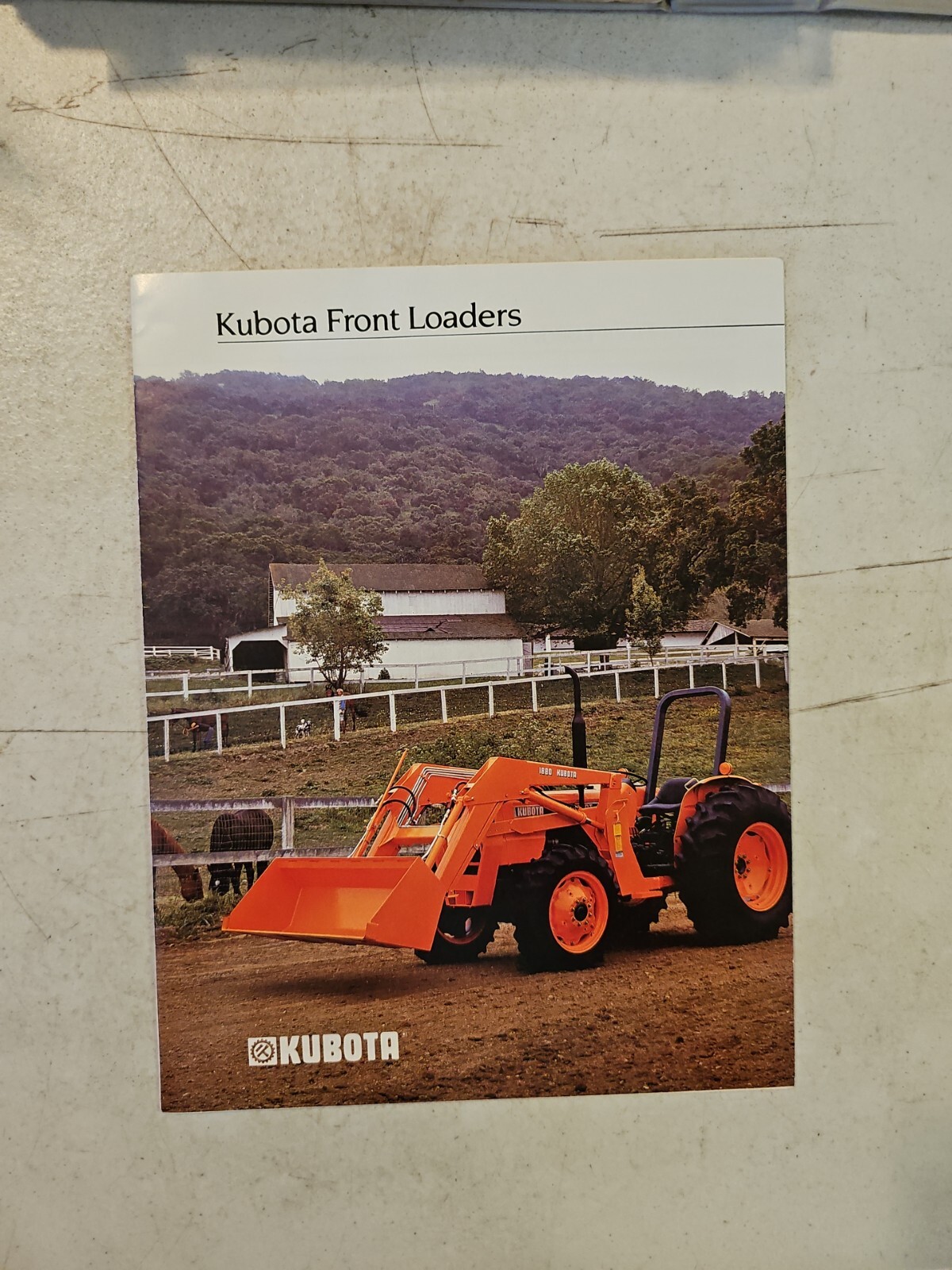 Vintage 1987 Kubota Front Loader Diesel Tractor Brochure