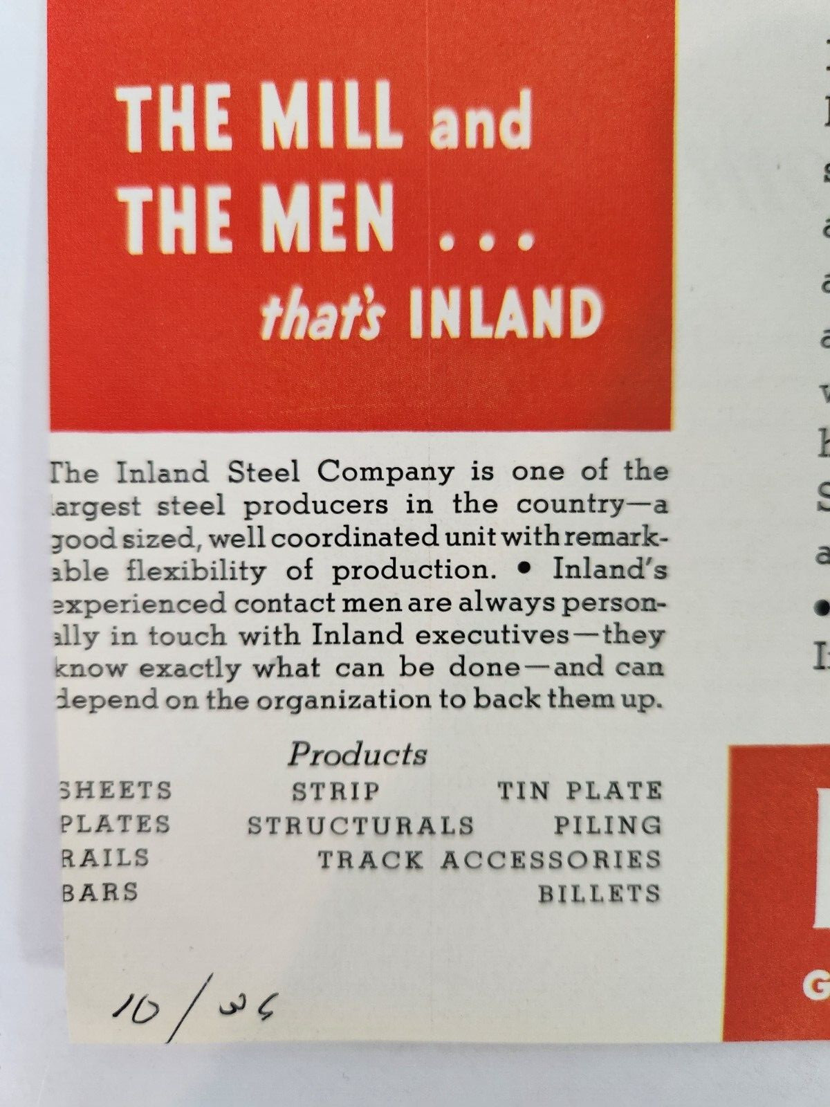 Combine Harvester Farming Agriculture Inland Steel Vtg 1936 Magazine Print Ad