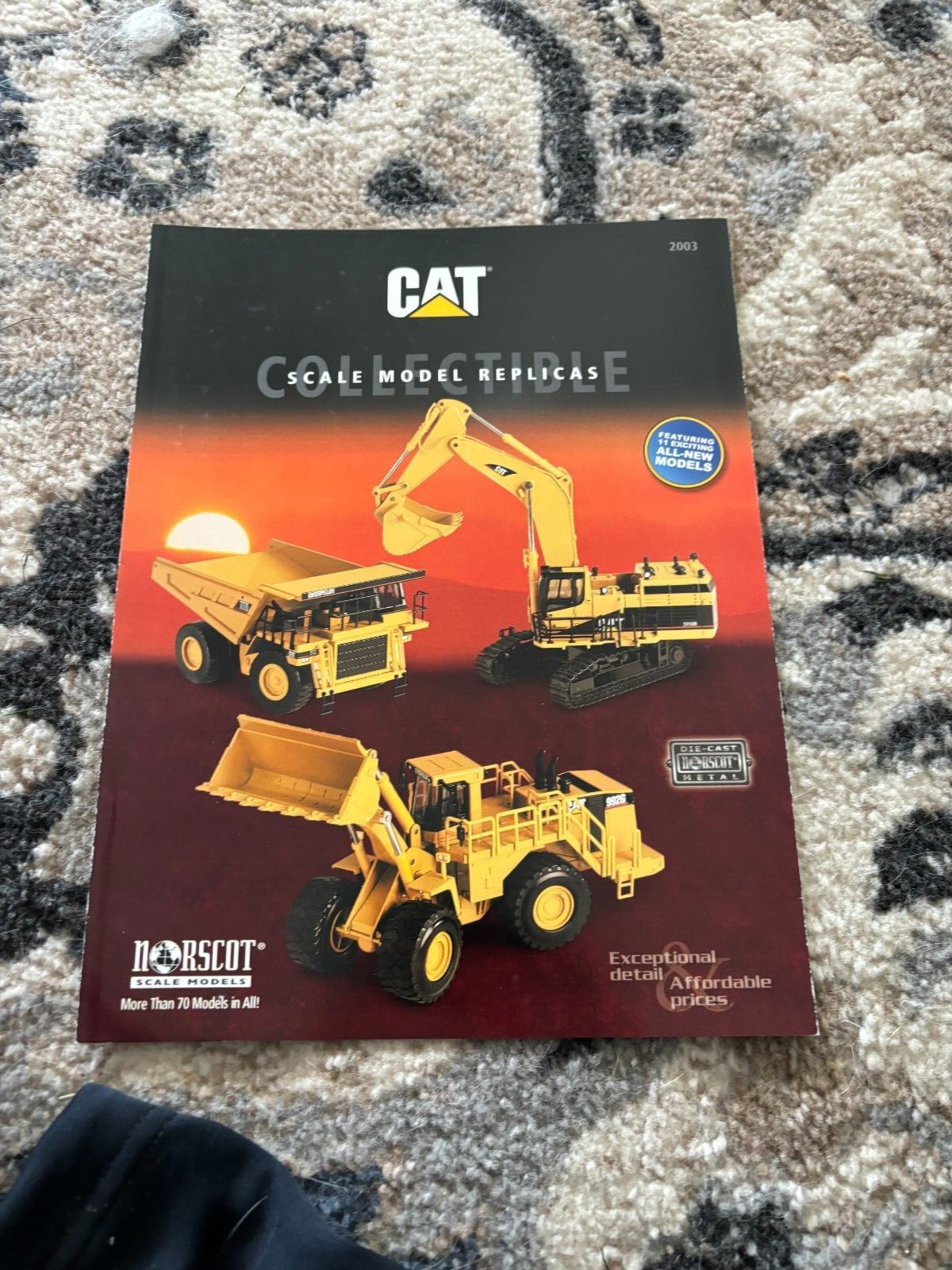 Caterpillar CAT Scale Model Replicas Toys For 2003 Brochure FCCA24