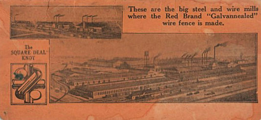 1930 Red Brand Square Deal Fence Steel Wire Pocket Memo Book