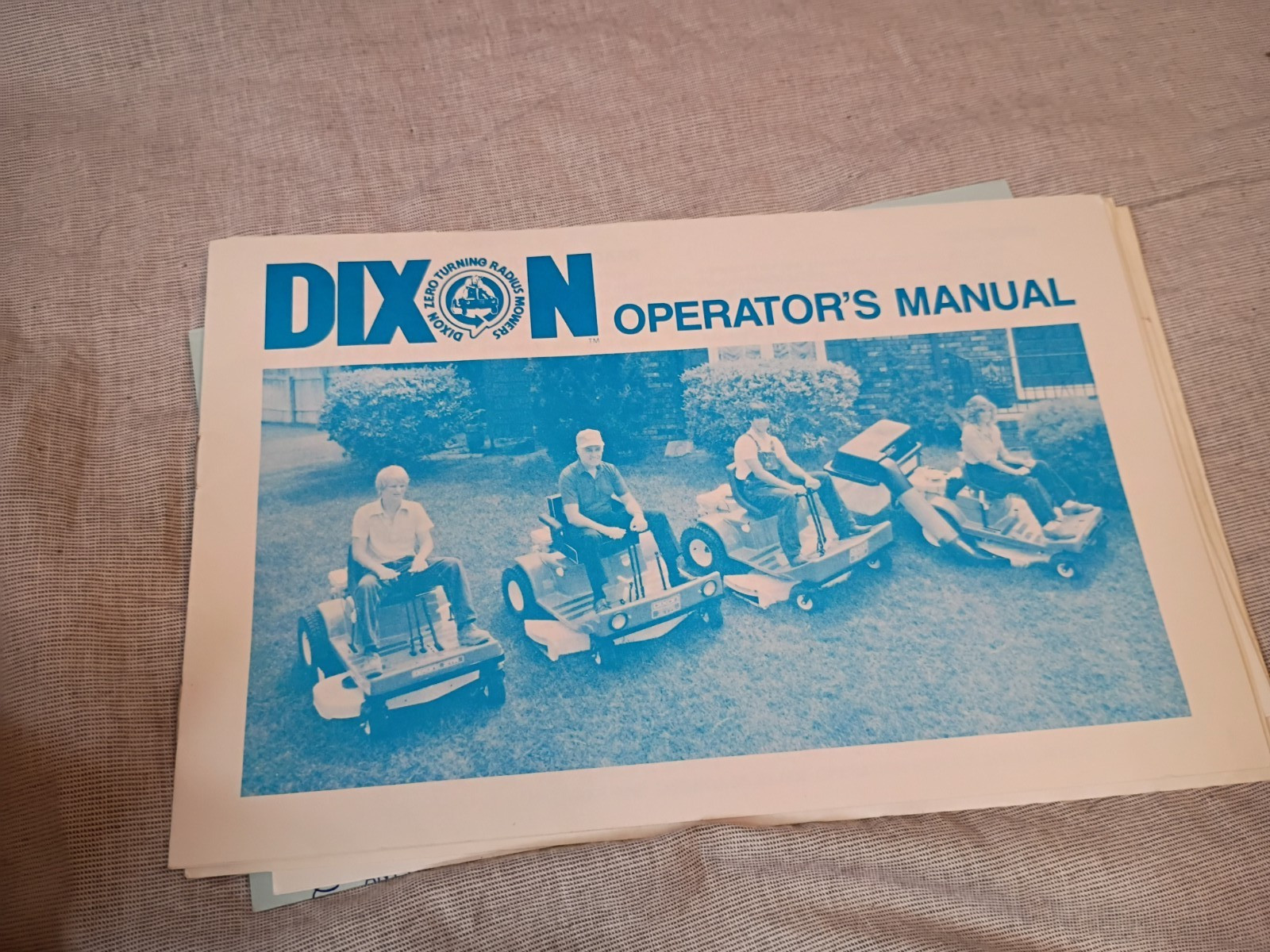 Dixon Zero Turn Mower ZTR-426 Operator&rsquo;s manual and repair sheets VTG
