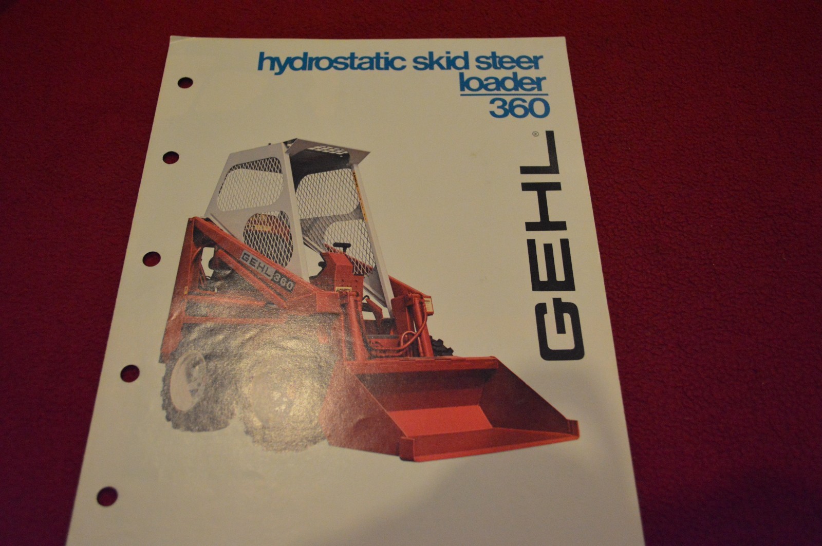 Gehl 360 Skid Steer Loader Dealer&rsquo;s Brochure HL-3939-2-280-15HW LCOH